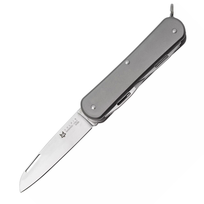 FOX Knives FX-VP130-SF5 TI VULPIS multifunkční nůž 5,5 cm, titan, šedá, 6 funkcí