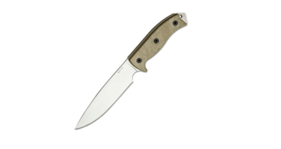 ONTARIO ON8659 Rat 6 nôž na prežitie 16,5 cm, svetlá Micarta, nylonové puzdro