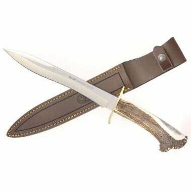 CHEVREUIL-22S Muela 220mm blade, crown stag handle and stainless steel guard