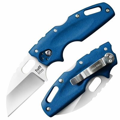 Cold Steel 20LTB Tuff Lite Plain Blue kapesní nůž 6,4 cm, modrá, Griv-Ex termoplast