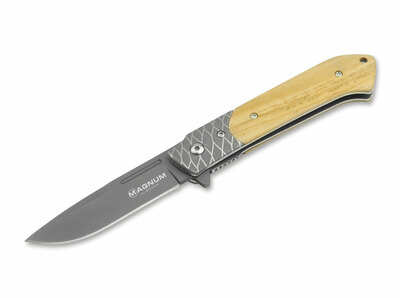 Magnum 01SC074 EREBOS vreckový nôž 7,6 cm, drevo Zebrano