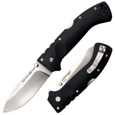 Cold Steel 30U Ultimate Hunter lovecký vreckový nôž 8,9 cm, čierna, G10