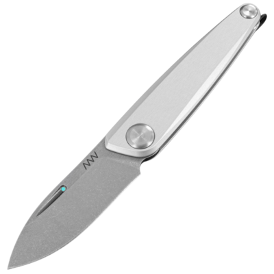 ANV Knives ANVZ050-009 Z050 - BB Red kapesní nůž 6,5 cm, Stonewash, stříbrná, hliník