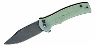 CIVIVI C20038D-3 Cogent zsebkés 8,8 cm, Fekete Stonewash, natúr G10