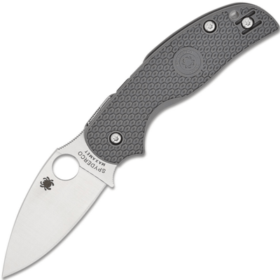 Spyderco C123PGY Sage 5 Könnyű zsebkés 7,6 cm, szatén, szürke, FRN