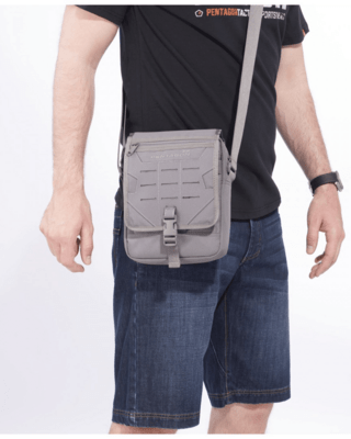 K16087-03-Coyote-ONE SIZE Pentagon Messenger Shoulder Bag (BF)