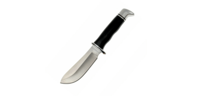 Buck BU-0103BKS Skinner lovecký nôž 10,2 cm, čierna, fenol, kožené puzdro