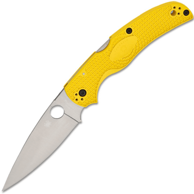 Spyderco C244PYL Native Chief Salt Yellow Lightweight kapesní nůž 10,2 cm, Satin, žlutá, FRN