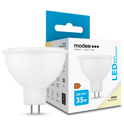 Modee Lighting LED Spot žiarovka 5W GU5.3 / MR16 neutrálna biela (ML-MR164000K5WN)
