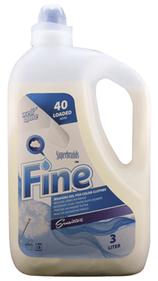 Well Done Fine Sensitive prací gél na farebné prádlo 3 L