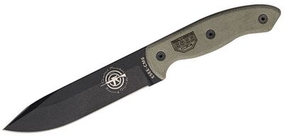 ESEE-CM-6 ESEE 6 univerzální nůž 15 cm, černá PVD, Micarta, pouzdro kydex
