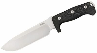 LionSteel M7 MS veľký outdoorový nôž 18 cm, čierna, Micarta, puzdro kydex/cordura