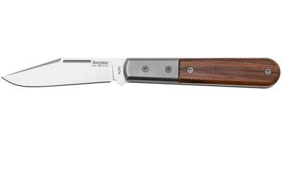 LionSteel CK0112 ST Barlow zsebkés 7,5 cm, Clip Point, titán, Santos fa