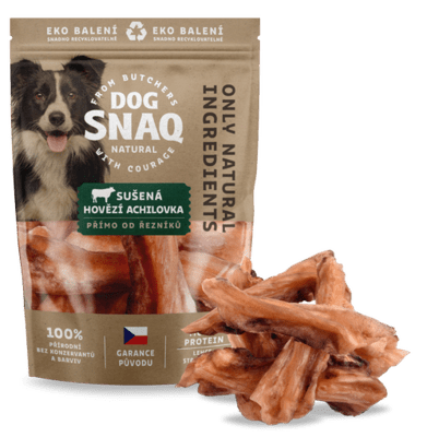 DOG SNAQ 99179  doplnkové krmivo pre psy - sušená hovädzia achilovka 200G