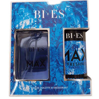 BI-ES AJÁNDÉKSZETT MAX ICE FRESHNESS férfi ajándékszett - eau de toilette 100ml + dezodor 150ml