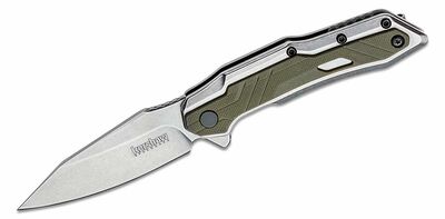 Kershaw K-1369 SALVAGE zsebkés segédeszközzel 7,4 cm, Stonewash, zöld, acél, GFN