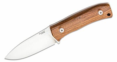 LionSteel M4 ST kültéri kés 9,5 cm, Santos fa, bőr tok