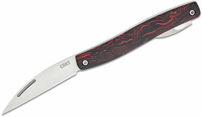 CRKT CR-4810 Forebear Red & Black kapesní nůž se 2 čepelemi, červeno-černá, G10