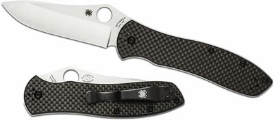 Spyderco C134CFP2 Bradley Folder 2 zsebkés 9,1 cm, szénszálas, G10, csat