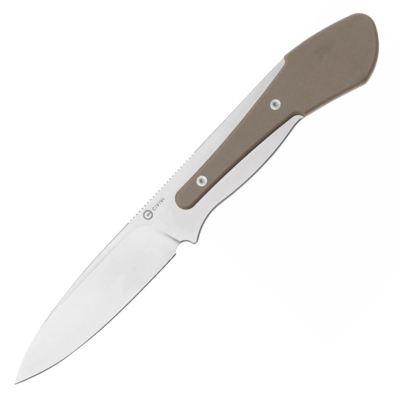 CIVIVI C22009D-2 Varius EDC nůž 9,5 cm, Satin, hnědá Tan, G10, pouzdro Kydex