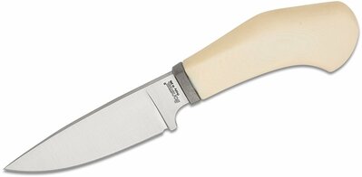 LionSteel WL1 MW Willy nůž do přírody 6,5 cm, bílá, Micarta, kožené pouzdro 