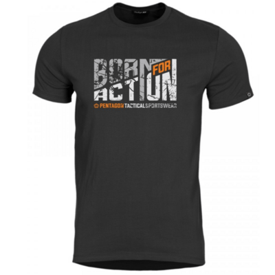 K09012-BA-01-Black-XL Pentagon Ageron T-shirt Born For Action