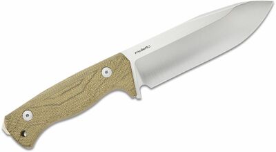 T6 3V CVG LionSteel Fixed blade, CPM 3V SATIN blade,  GREEN  CANVAS  handle with Kydex sheath