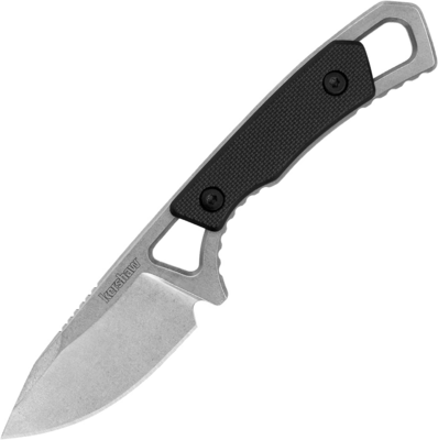 Kershaw K-2085 BRACE nyakkés 5,1 cm, Stonewash, fekete GFN, műanyag tok