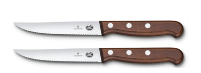 Victorinox 5.1230.12G Fa steak és pizza kések 12cm 2 db barna fa