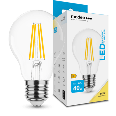 Modee Smart Lighting LED Filament Globe žárovka E27 4W teplá bílá (ML-A60F2700K4WE27)