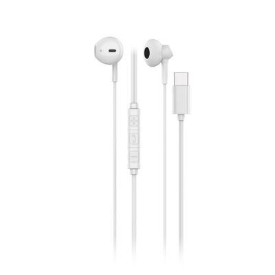 Technik MT-EP102 nylon TPE+plast 1,2m, USB-C + ovladač, bílá