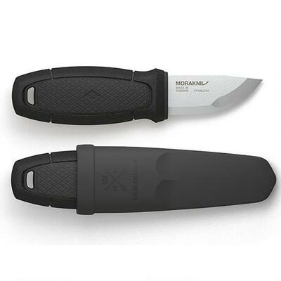 Morakniv 12647 Eldris Black nôž na krk 5,9 cm, čierna, plast/guma, plastové puzdro