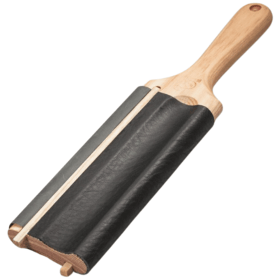 LS5P1 Beavercraft Paddle Strop pro Spoon Knives with P01 Polishing Compound