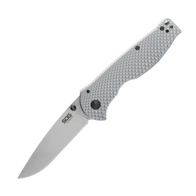 SOG-14-18-01-57 FLASH FL zsebkés 8,7 cm, Stonewash, teljesen acél 