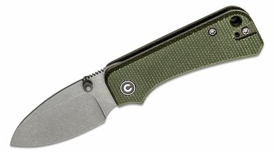 CIVIVI C19068SB-1 Baby Banter vreckový nôž 5,9 cm, Stonewash, zelená, Micarta