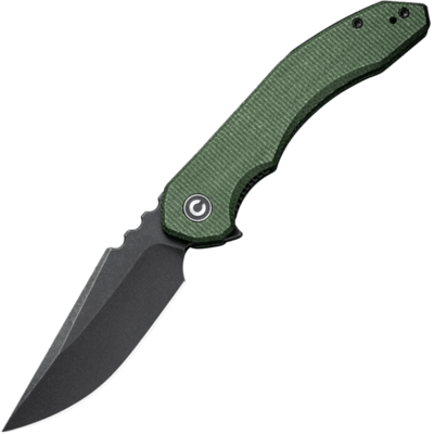 CIVIVI C23050-3 Bluetick vreckový nôž 8,8 cm, Black Stonewash, zelená, Micarta