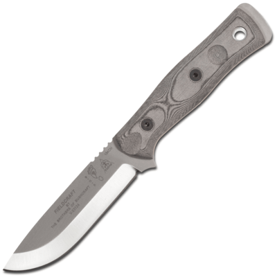 BROS-154-BLM TOPS Fieldcraft kések, Brothers of Bushcraft 154 cm, rozsdamentes, fekete vászon Mircar