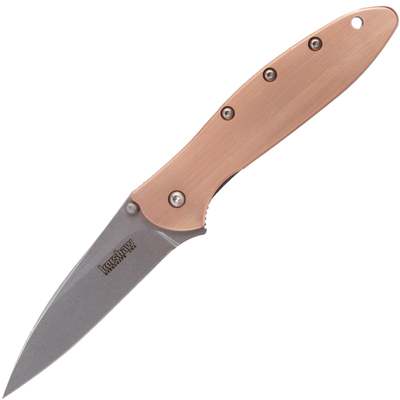 Kershaw K-1660CU LEEK - COPPER vreckový nôž 7,6 cm, Stonewash, meď