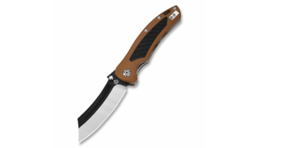 QSP Knife QS123-B Platypus Brown/Black kapesní nůž 9,5 cm, černo-hnědá, G10