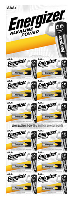 Energizer Power Alkaline AAA LR03 BP1X12 12ks alkalické mikrotužkové baterie 7638900432374