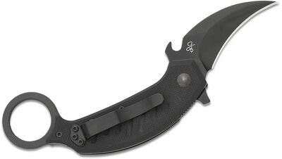 FX-826 FOX knives KARAMBIT PIKAL FOLDING KNIFE, N690 BLACK IDROG.BLADE,G10 BLACK HANDLE