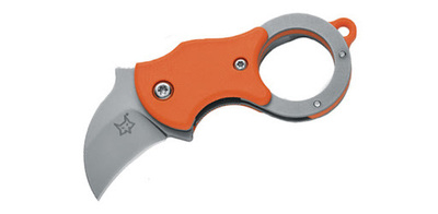 FOX kések FX-535 O MINI-KA ORANGE kis zsebkés - karambit 2,5 cm, narancs, FRN