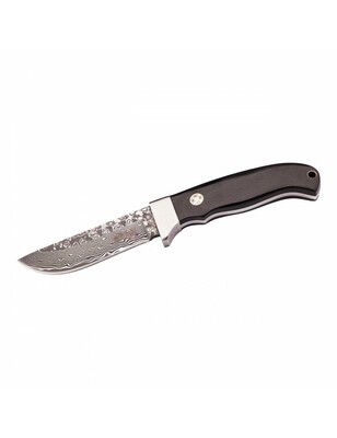 Herbertz 53053 opaskový nůž 9cm, damašek, dřevo Pakka