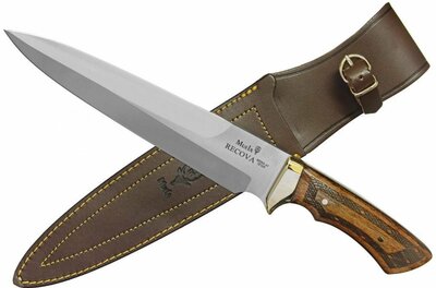 RECOVA Muela 228mm blade, double edge, full tang, beech stable wood and brass