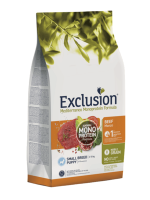EXCLUSION NGPBS02 PUPPY SMALL granule pro štěňata malých plemen - hovězí, 2kg