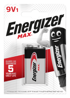 Energizer MAX 9V 522 1ks alkalická batéria E301531800