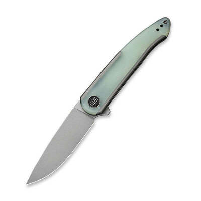 WE20043-2 We Knife Smooth Sentinel szürke titán nyél Natural G10 berakással, szürke kőmosóval