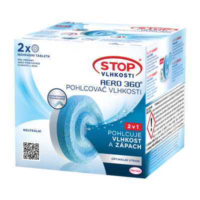 Ceresit STOP VLHKOSTI AERO 360° náhradní tablety 2x450g neutrální vůně