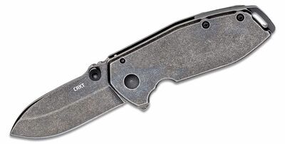 CRKT CR-2493 Squid™ Assisted Black malý kapesní nůž s asistencí 5,6cm, Black Stonewash, ocel