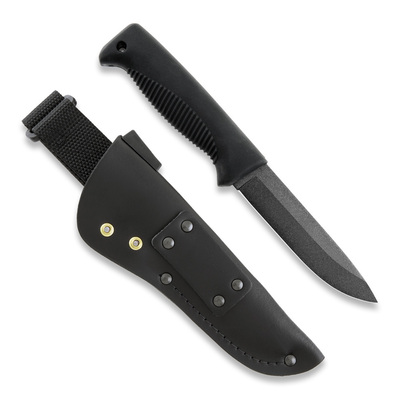 FJP003 Peltonen M07 Ranger Puukko BESTSELLER Black Handle Leather black Sheath